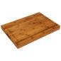 Preview: 2-1 gran tabla de cortar y servir de madera maciza bambú oscuro